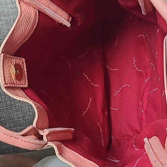 Hammitt Oliver Medium Tote Pink Himalayan Snake Hobo Leather Bag 10W"x13H" new - Picture 10 of 12